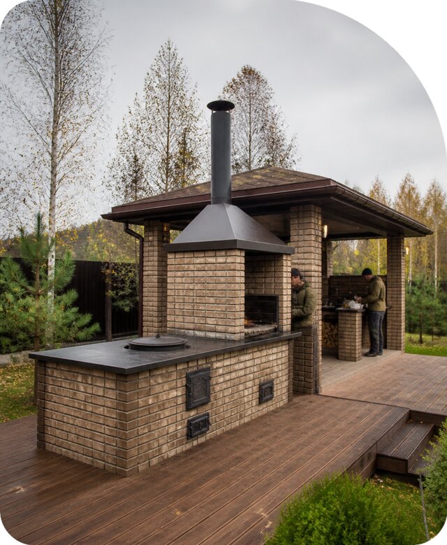 Печь под казан под ключ в Воркуте по цене от 35984 р. | РадиДОМА-Врк
